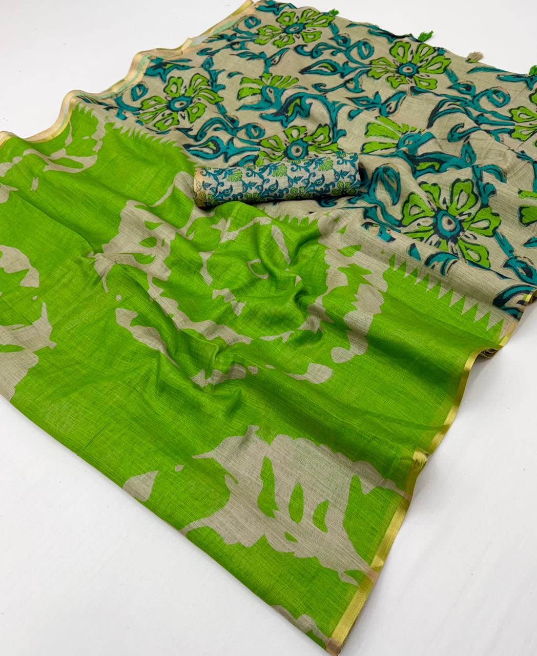 Lisha Kalamkari Sari