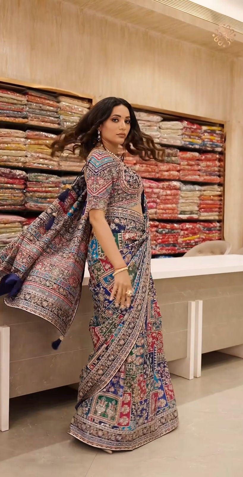 Riya Crepe Silk Statement Saree