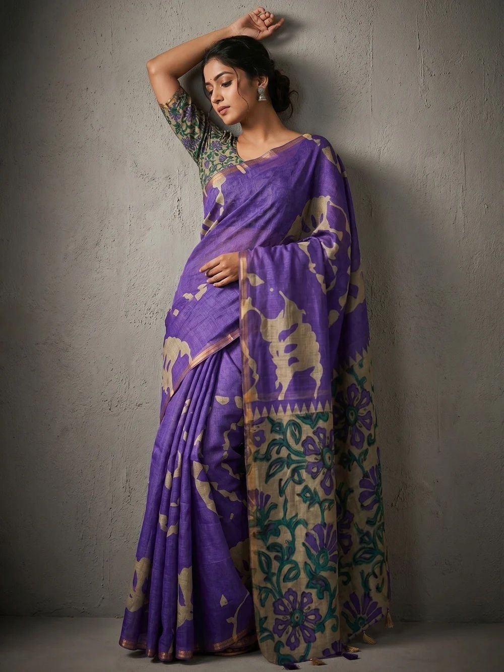 Lisha Kalamkari Sari