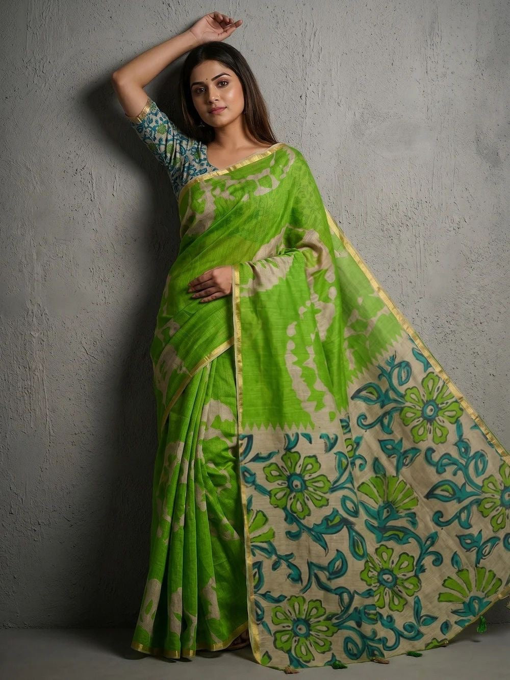 Lisha Kalamkari Sari