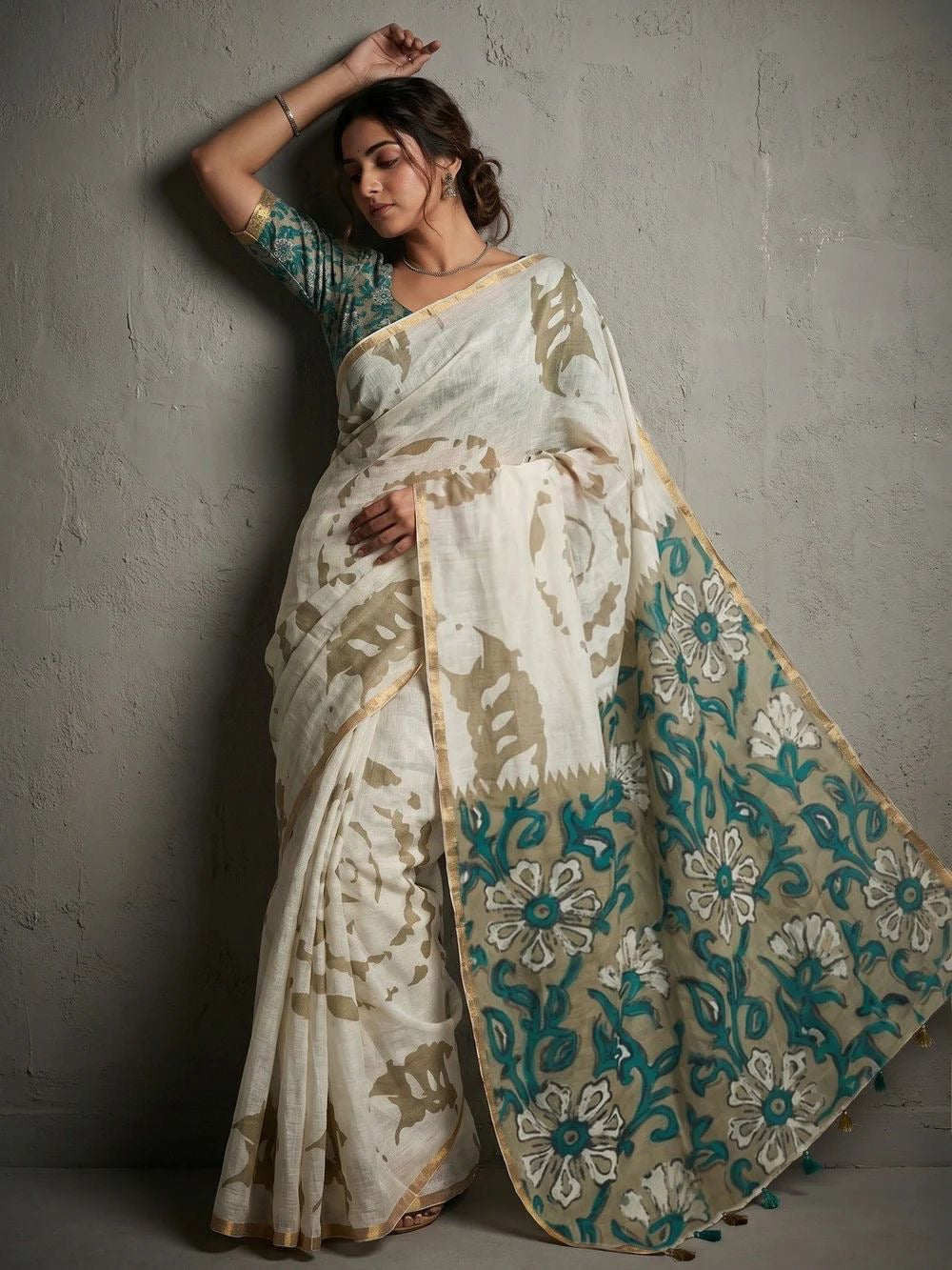Lisha Kalamkari Sari