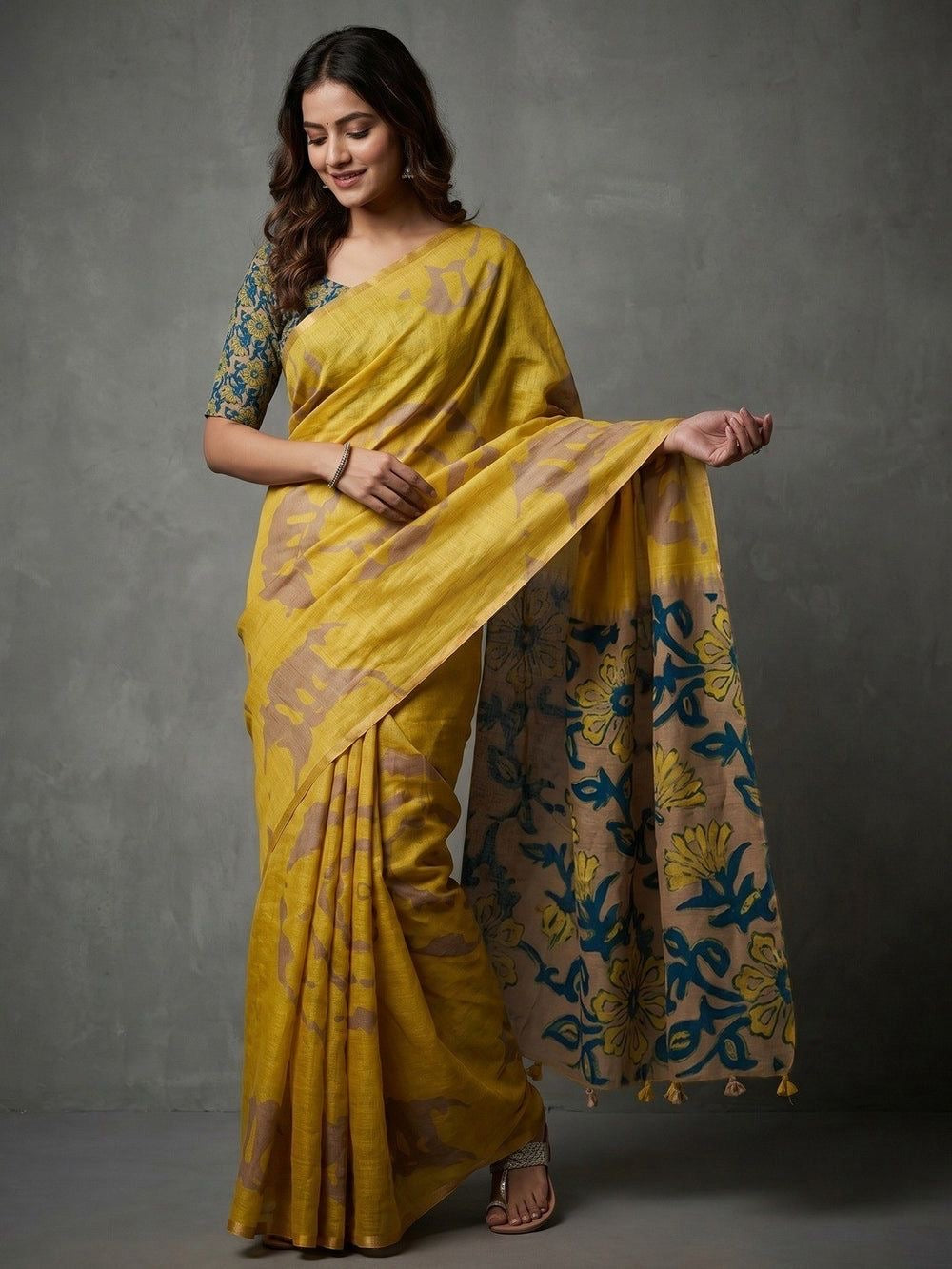 Lisha Kalamkari Sari