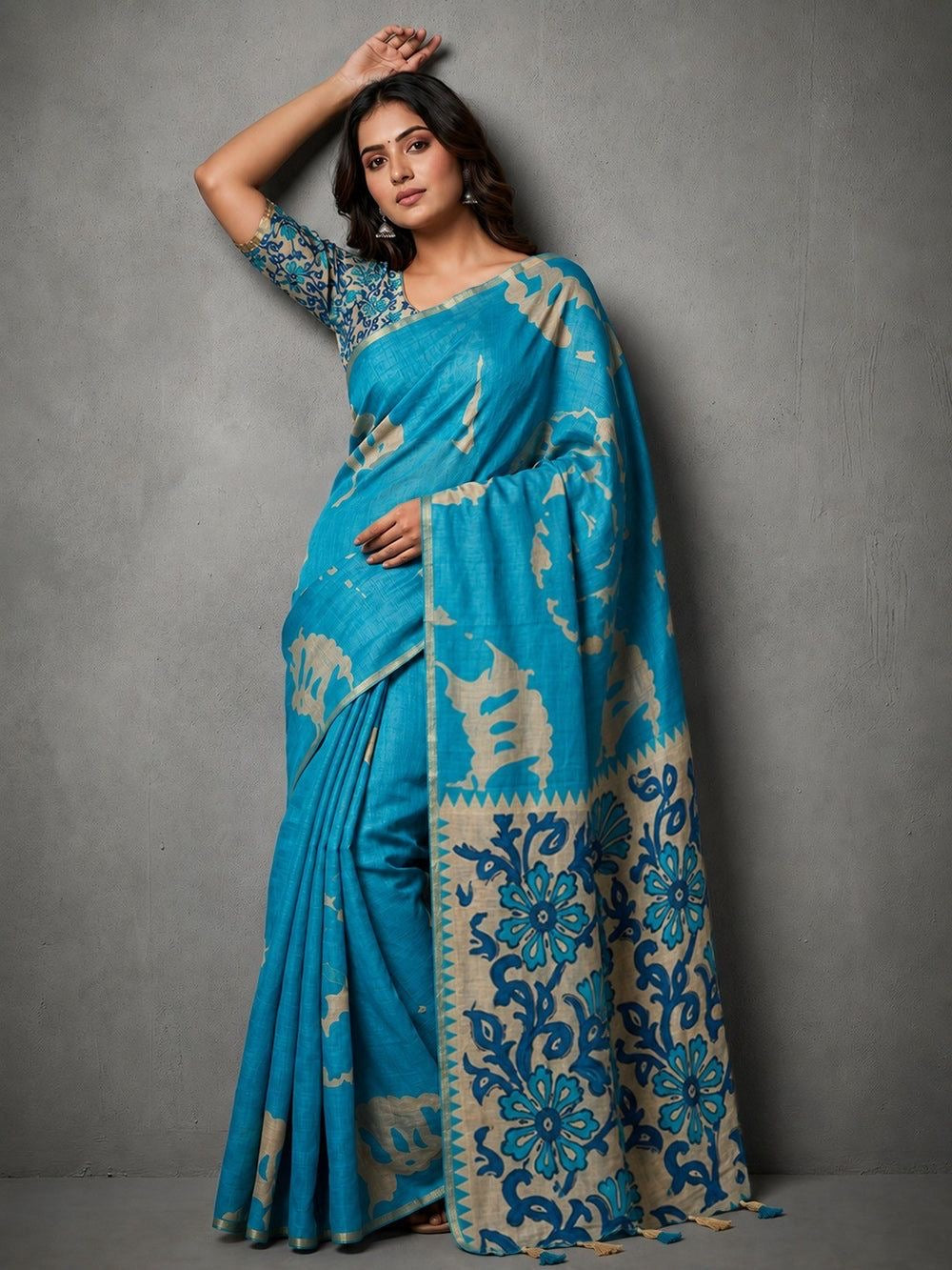 Lisha Kalamkari Sari